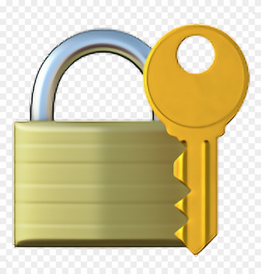 Lock With Key Emoji 🔐 - Iphone Emoji Lock And Key Clipart