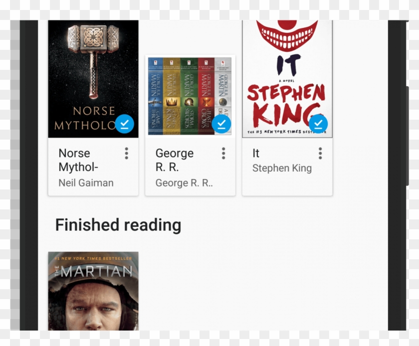 Latest Google Play Books Update Brings Shelves To Your - Graphic Design Clipart