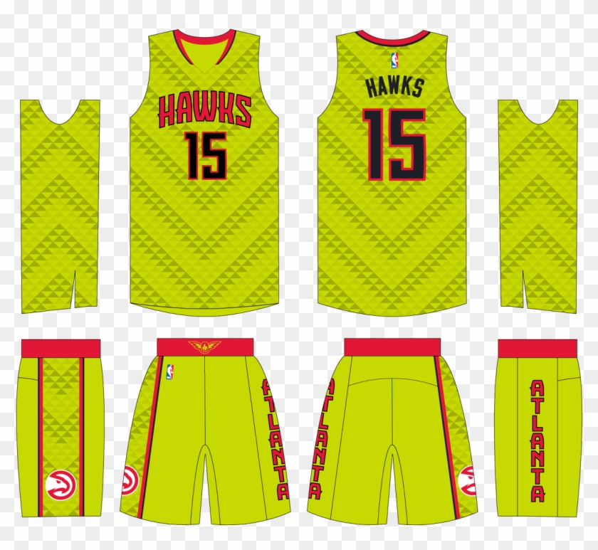 Cisp9ccveaaxes7 - Atlanta Hawks Neon Jersey Clipart #1424178