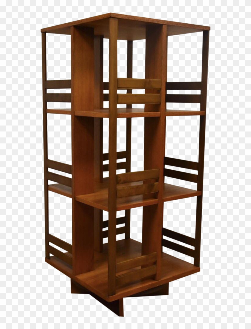 Danish Modern Teak Revolving Bookcase On Chairish - Bookcase Clipart #1424197