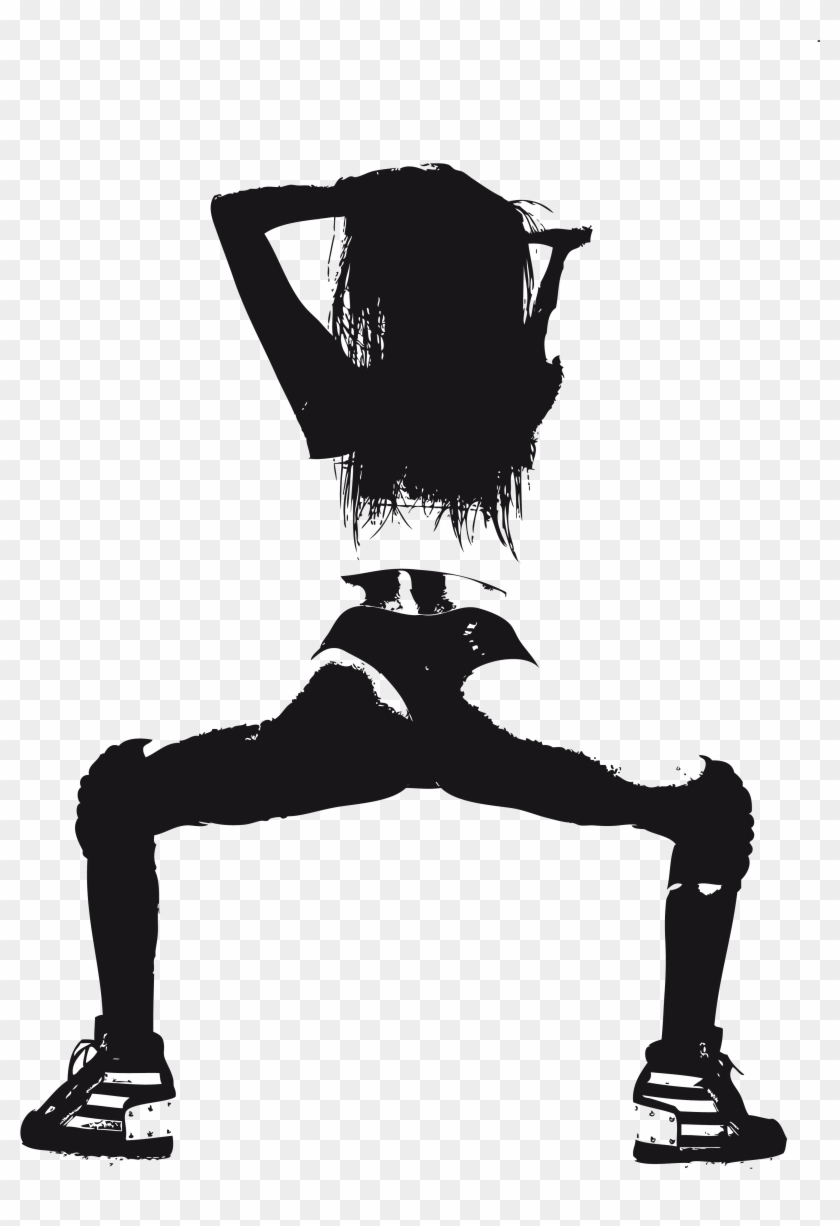 Dancing Twerk Silhouette Png , Png Download - Twerk Png Clipart #1424664