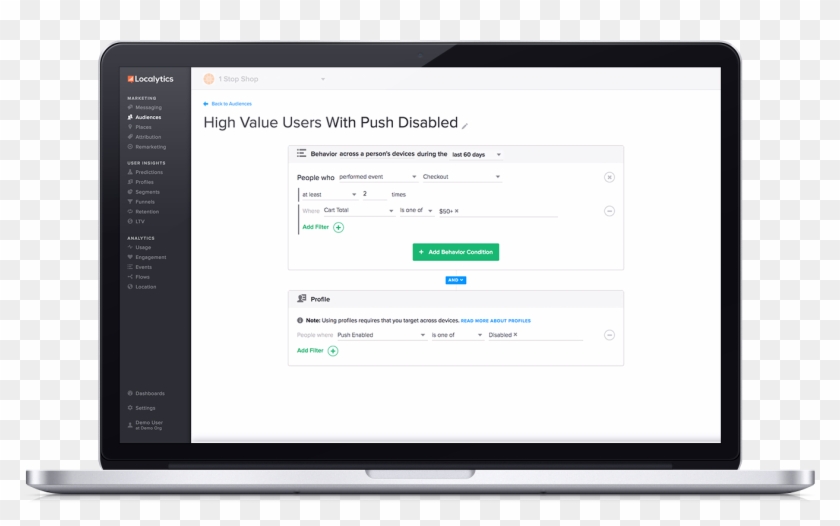 Audience Builder For Audience Api - Localytics Campaign Report Clipart #1424855
