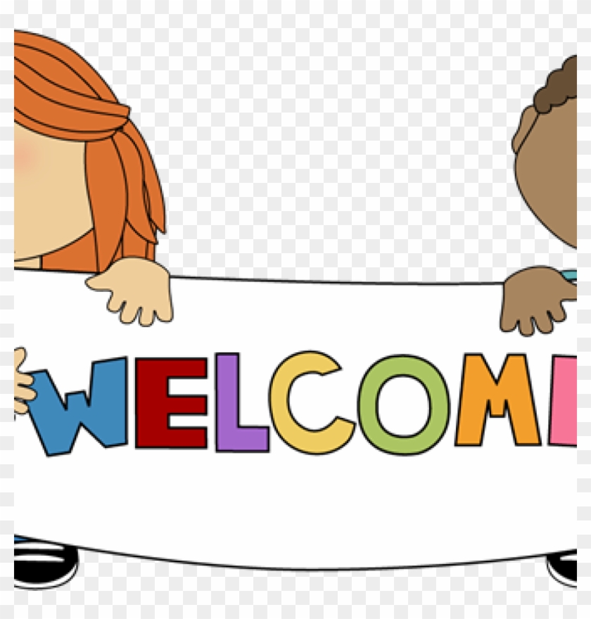 Welcome Sign Clip Art Kids Holding A Welcome Sign Clip - Welcome Computer Clipart - Png Download