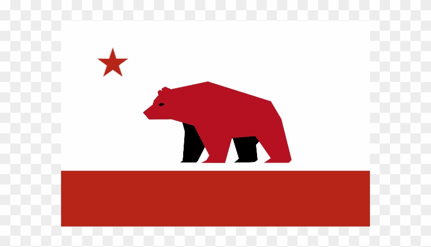 Redesignsmy Crack At A California State Flag Redesign - American Black Bear Clipart #1425104