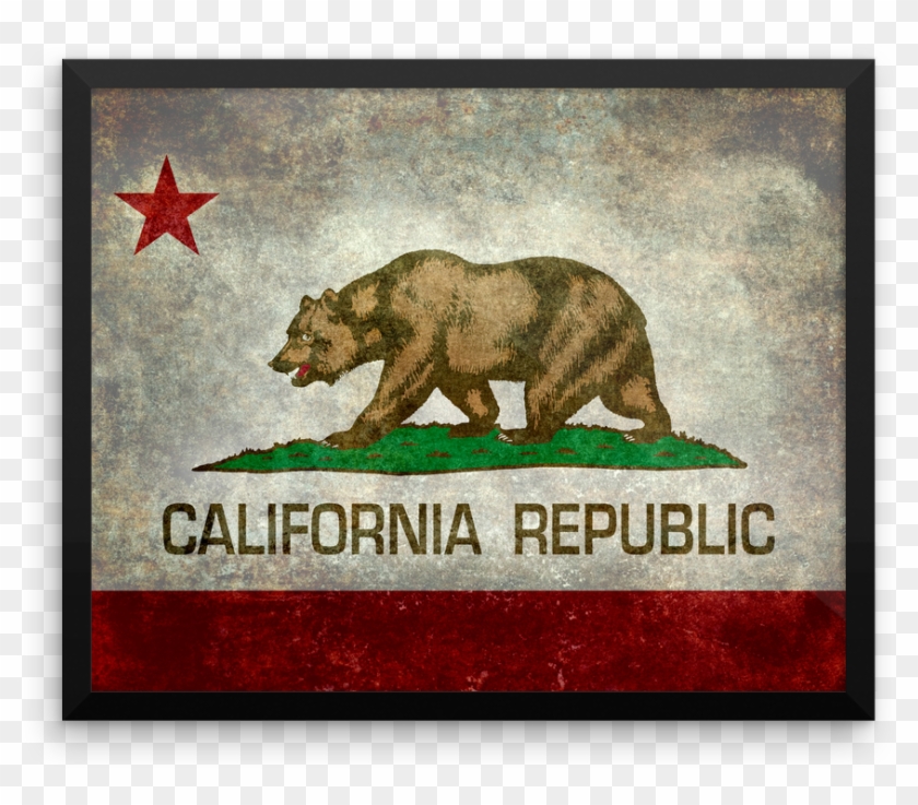 Wall Art / California State Flag - California Flag Clipart