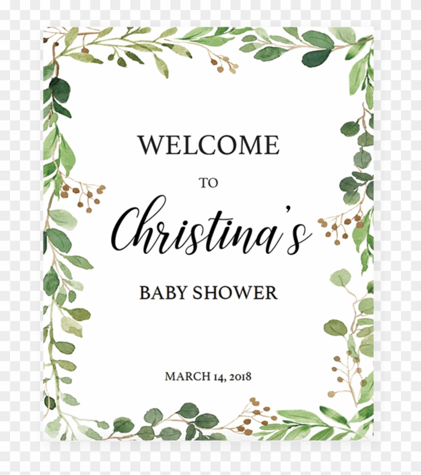 Boho Baby Shower Welcome Sign Printable By Littlesizzle - Baby Shower Welcome Sign Template Free Clipart #1425455