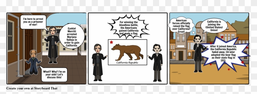 Bear Flag Revolt Clipart