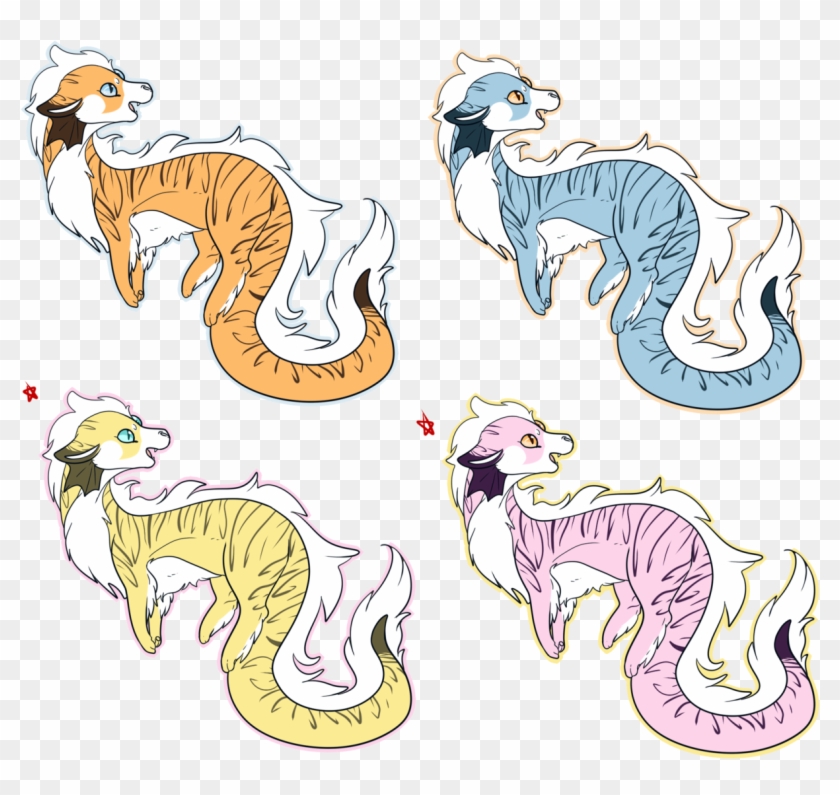 I Ended Up Creating A Hybrid Of Growlithe/dratini And - Cartoon Clipart