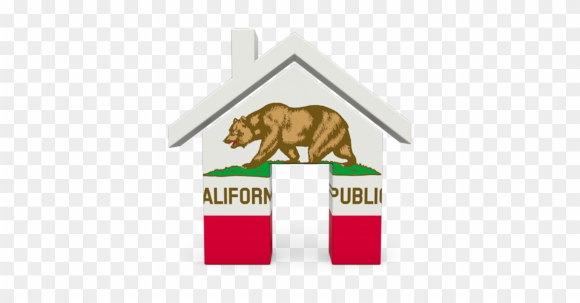 Illustration Of Flag Of<br /> California - California West Coast Flag Clipart
