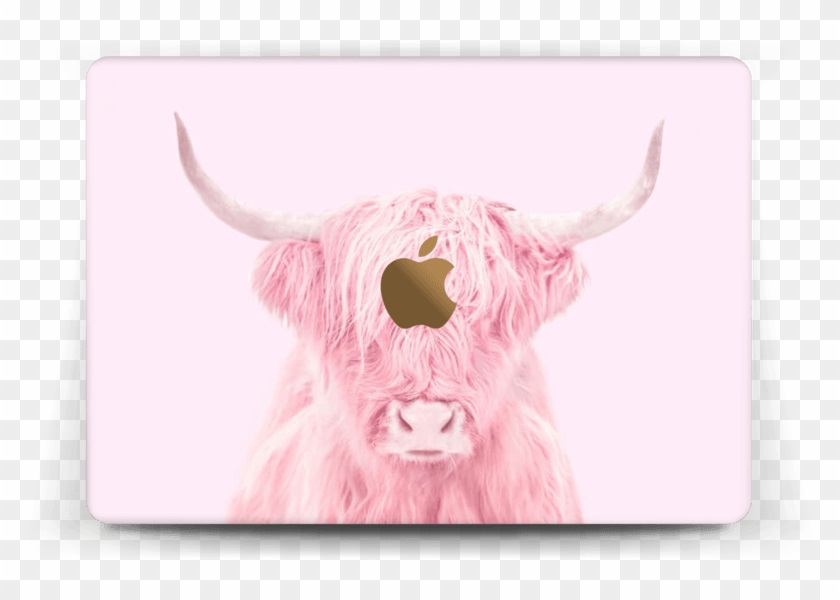 Pink Bull Skin Macbook 12” - Pink Cow Aesthetic Clipart