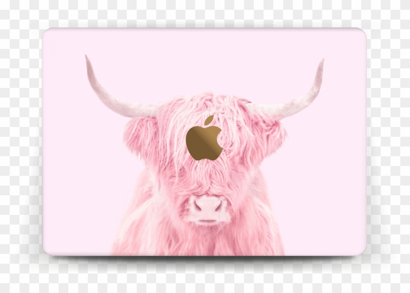 Pink Bull Skin Macbook 12” - Pink Cow Aesthetic Clipart #1425845