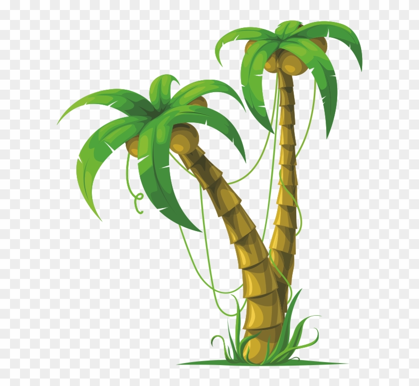 Dibujos Palmeras Png - Coconut Tree Vector Ai Clipart
