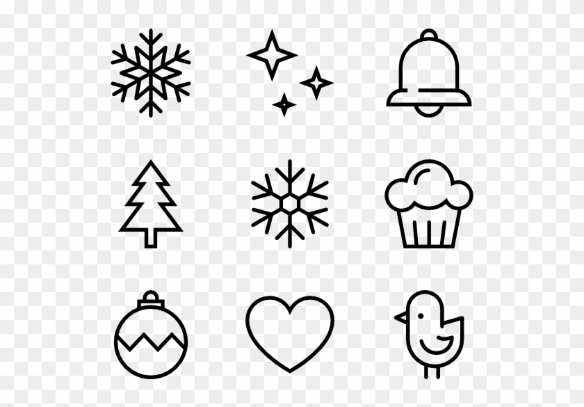 Christmas Elements - Christmas Icons Vector Png Clipart