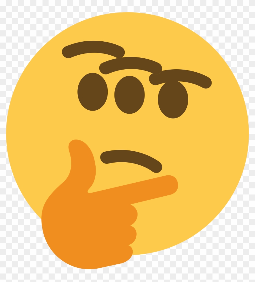 Thinking Emoji Transparent Transparent Background Clipart