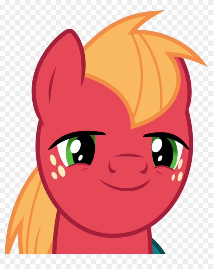 Big Macintosh Thinking By Dasprid - My Little Pony Big Mac Smile Clipart #1426601