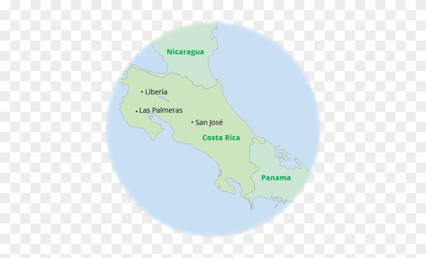 Costa Rica Blue Zone - Atlas Clipart #1427278