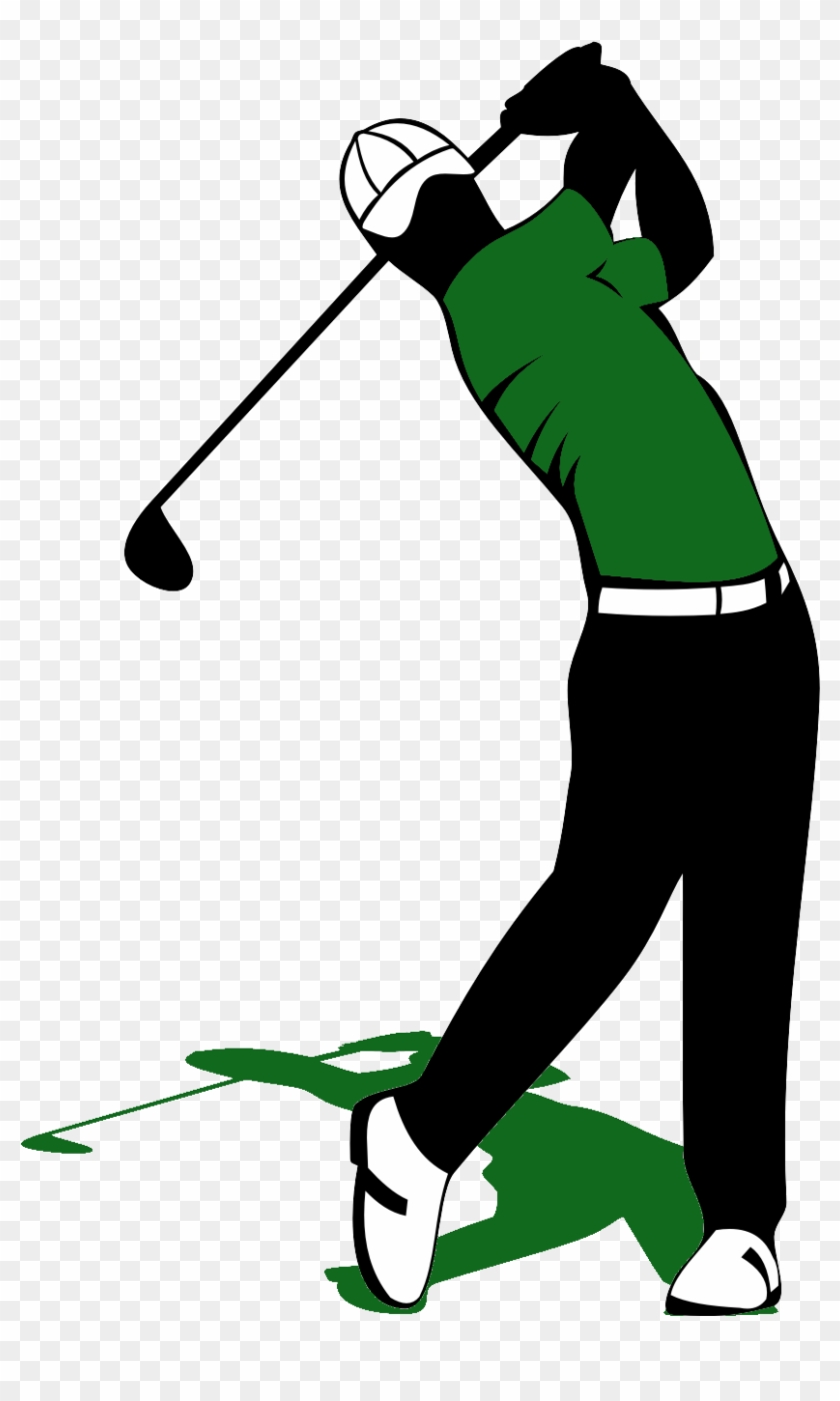 Swinging A Golf Club Clipart - Png Download
