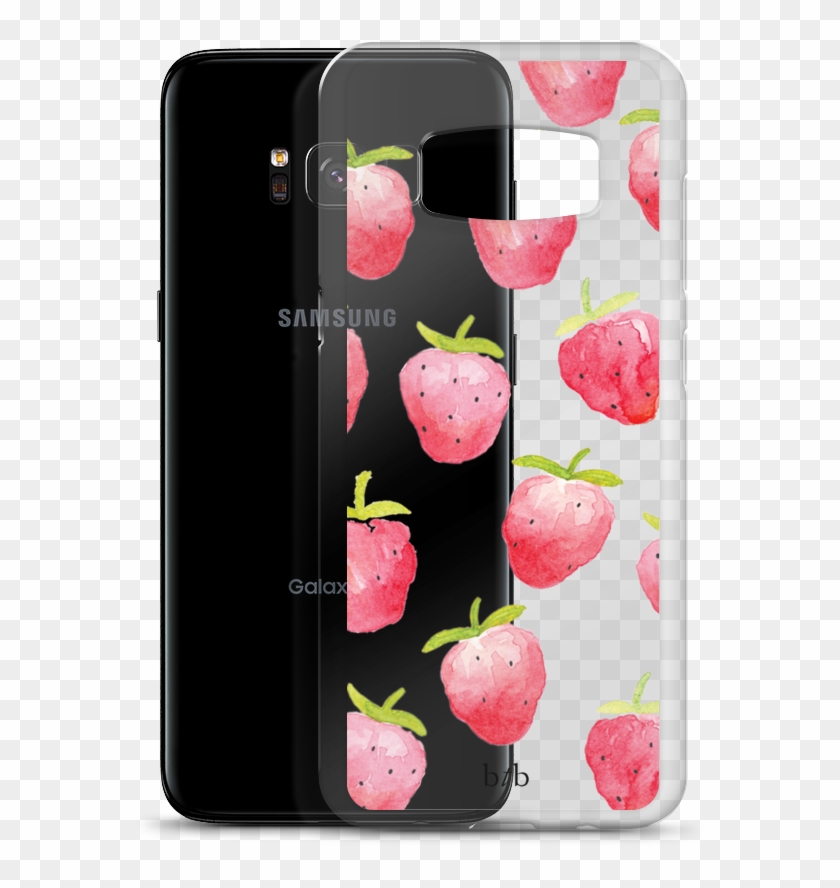 Strawberry Watercolor Case - Smartphone Clipart