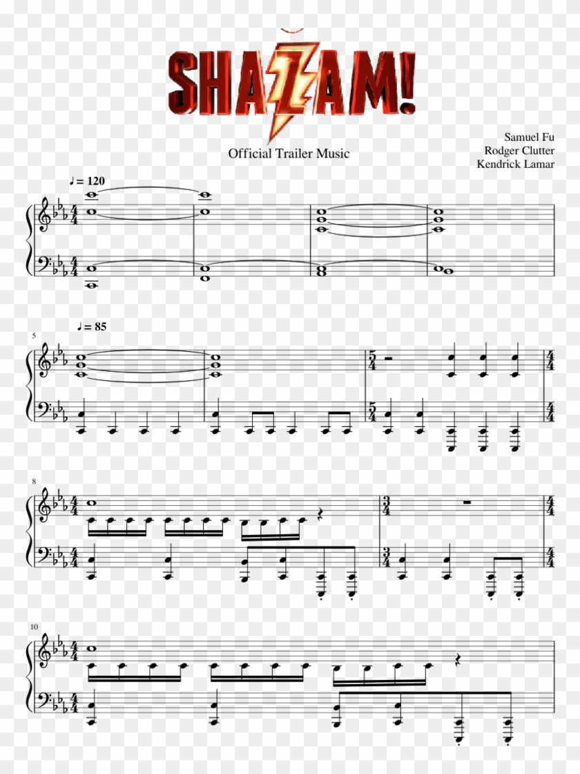 Official Trailer Music - Cosmic Love Music Sheet Free Clipart #1428189