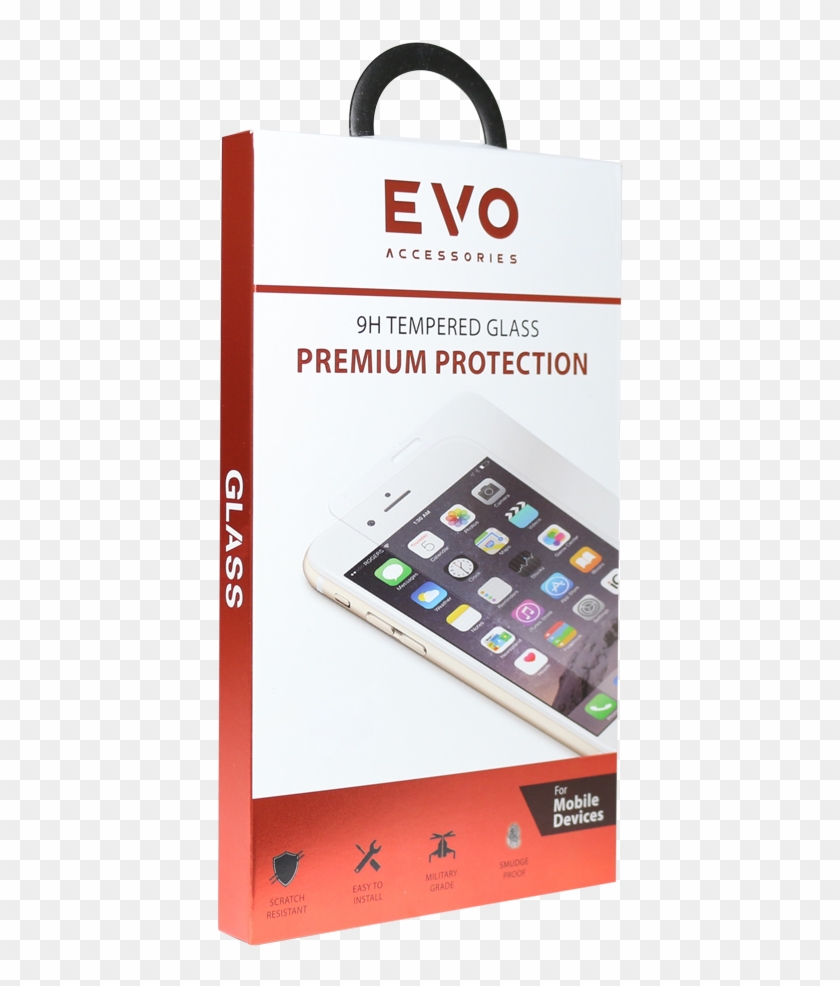 Evo Tempered Glass Single Pack - Mobile Phone Clipart #1428217