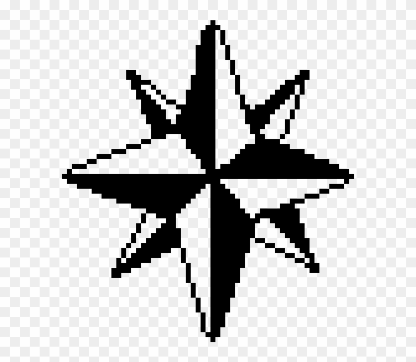 Compass Rose - Nautical Star Russian Stars Tattoo Clipart