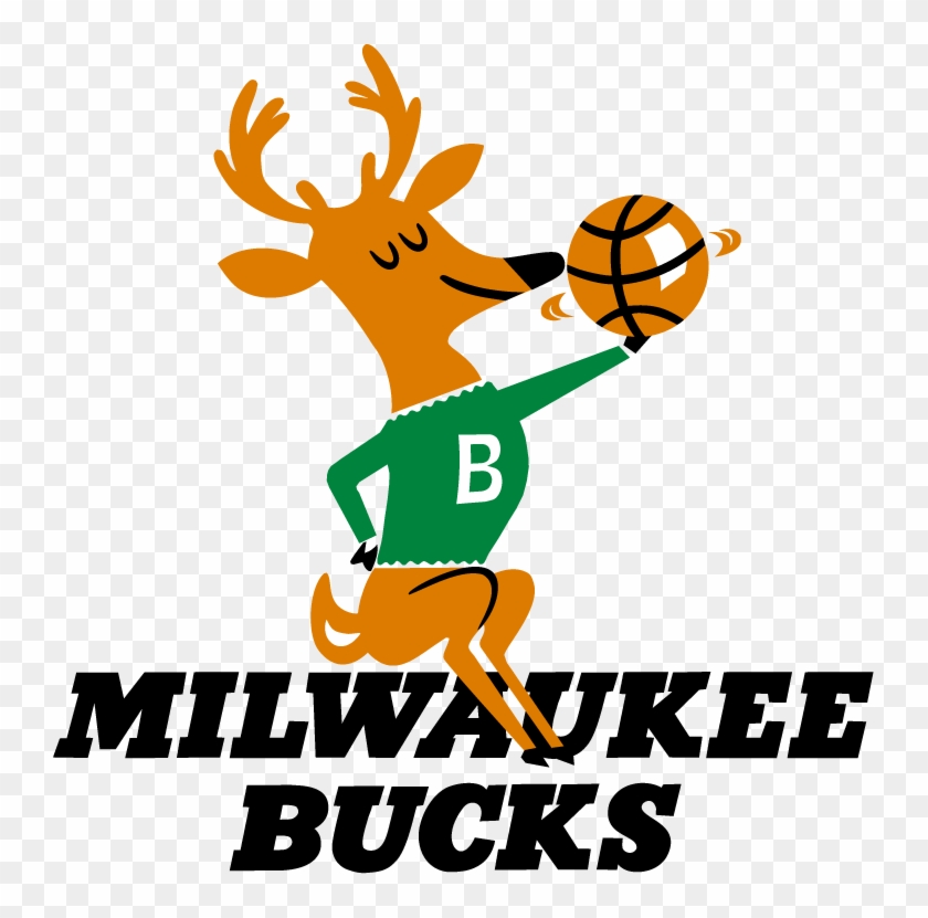 Little Deer - Milwaukee Bucks Vintage Logo Clipart #1428462