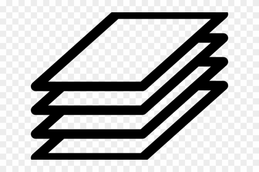 Paper Sheet Clipart Stack - Paper Sheets Icon - Png Download