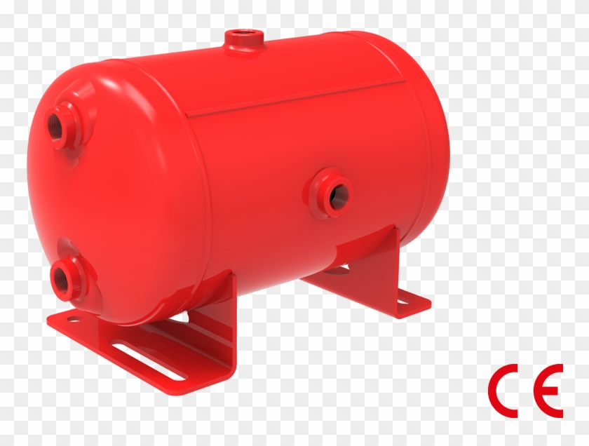 Steel Air Reservoir With Brackets 10 Litre Ø 206mm - Plastic Clipart #1429296