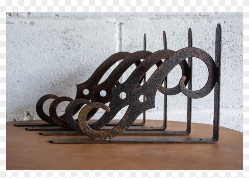 Vintage Black Shelf Brackets - Bench Clipart
