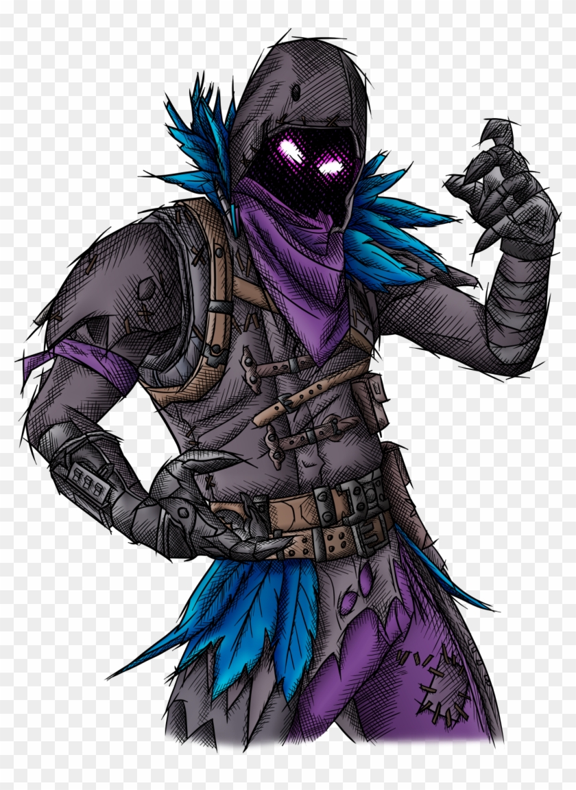 Fortnite Drawing Fornite - Fortnite Raven Drawing Clipart #1429906