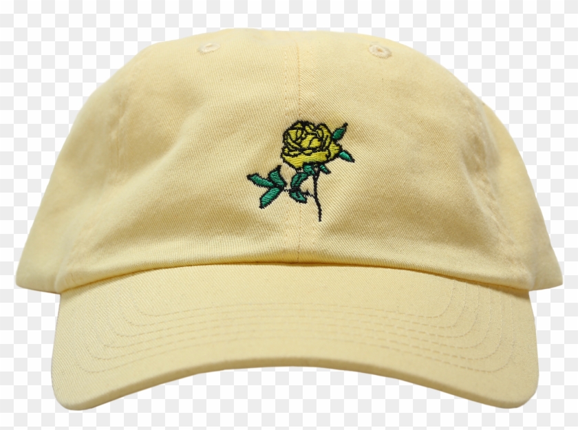 Yellow Dad Hat Featuring An Embroidered Yellow Rose - Beyonce Die With You Cap Clipart #1430008