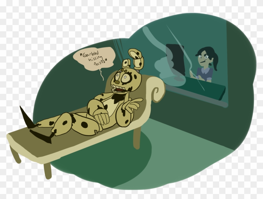 Hissi , 5 0 Five Nights At Freddy's 3 Green - Rage Comic Fnaf Springtrap Clipart