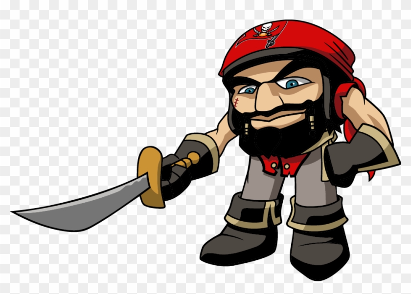 Tampa Bay Buccaneers Logo Png - Tampa Bay Bucs Mascot Clipart #1430610