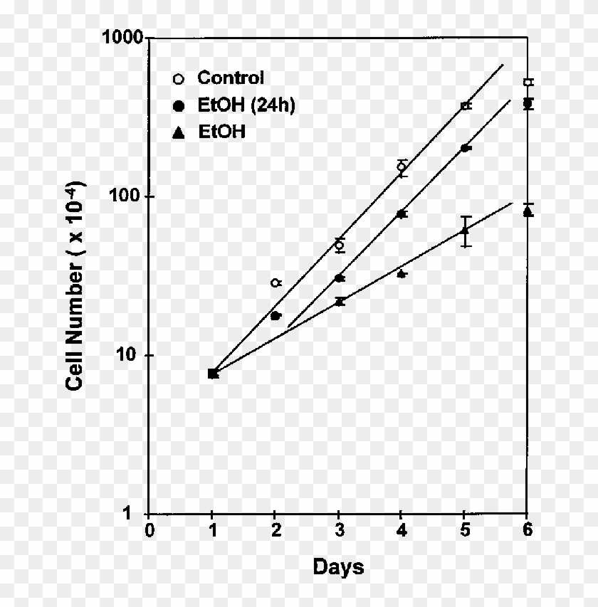 E€ect Of Ethanol On The Proliferation Of Rko Cells - Plot Clipart #1431068