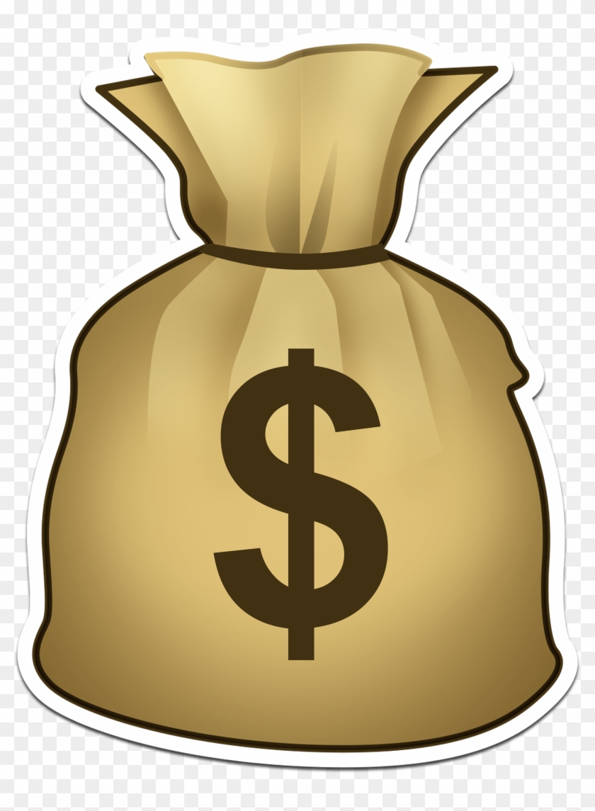 Lucky Money Bag Banner Freeuse Library - Money Bags Emoji Transparent Clipart #1431150