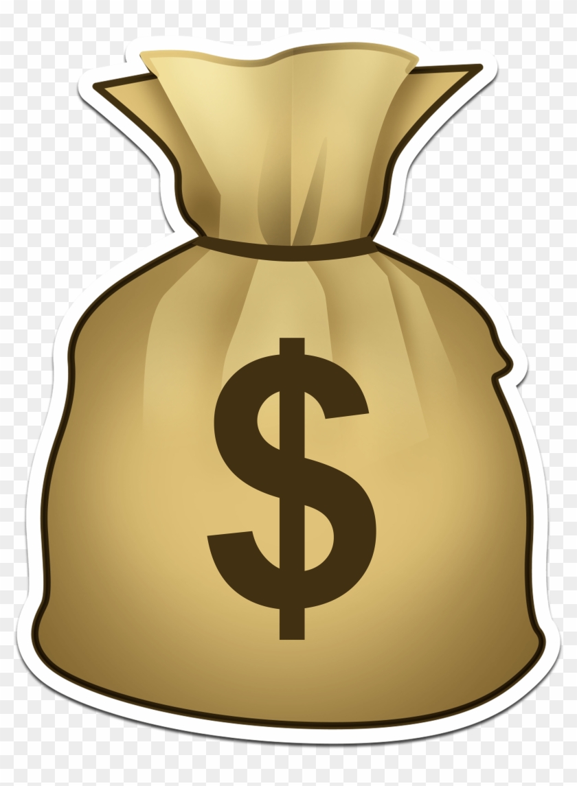 Lucky Money Bag Banner Freeuse Library - Money Bags Emoji Transparent Clipart