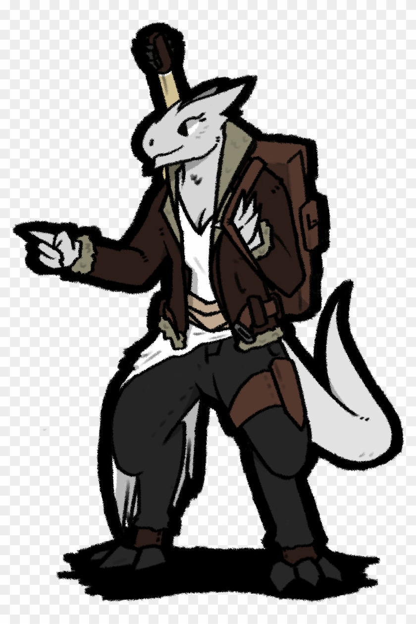 [rf] Silver Dragonborn Bard Token - Dnd Dragonborn Civilian Clipart