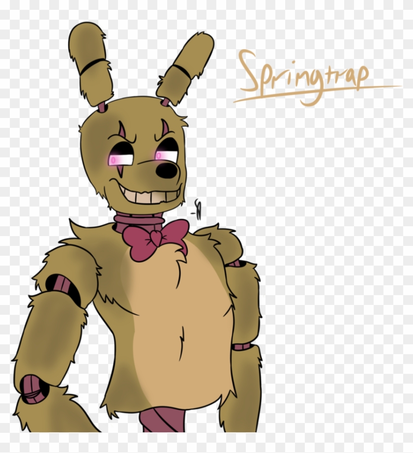Grawolfquinn Version Of Springtrap By Neonbrine - Cartoon Clipart