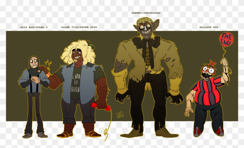 Brawny/springtrap Balloon Boy The End Allen Tilo/phone - Fnaf 3 Night Guard Clipart