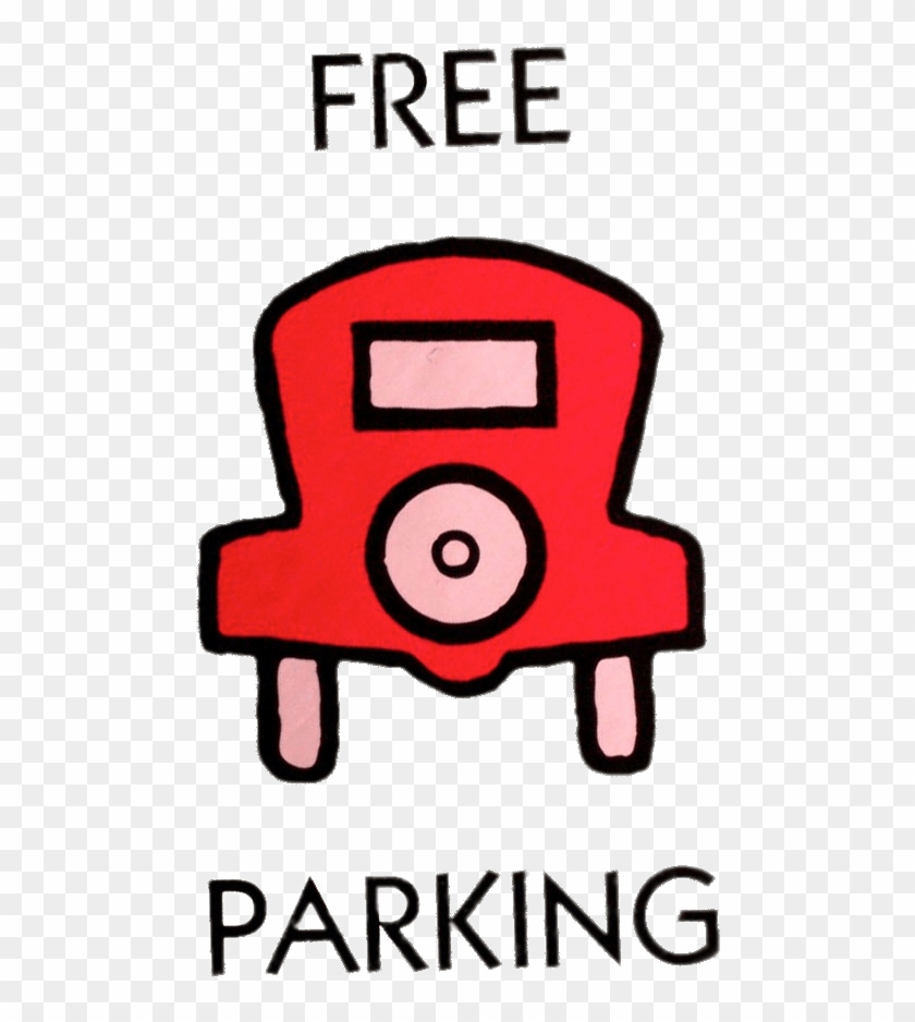 Monopoly Free Parking - Monopoly Free Parking Logo Clipart