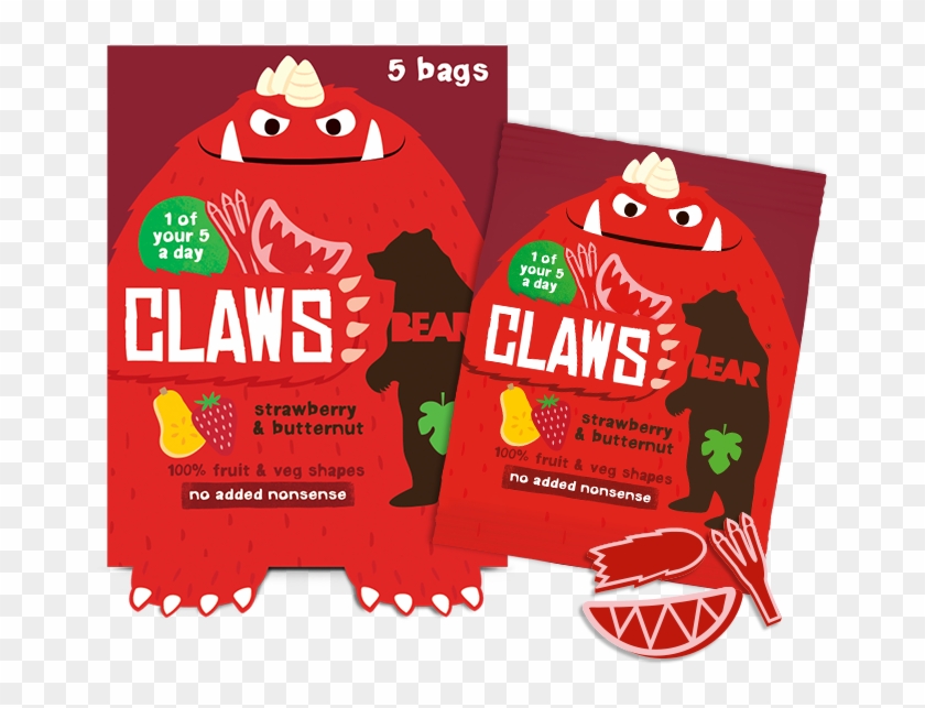Mix 'n' Match Monster Shapes To Get Creative Brains - Bear Claws Blackcurrant Beetroot Clipart