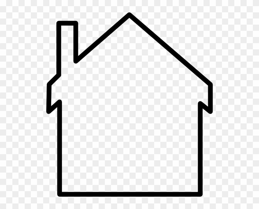 White House Clipart Monopoly House - House Outline Clipart - Png Download #1432870