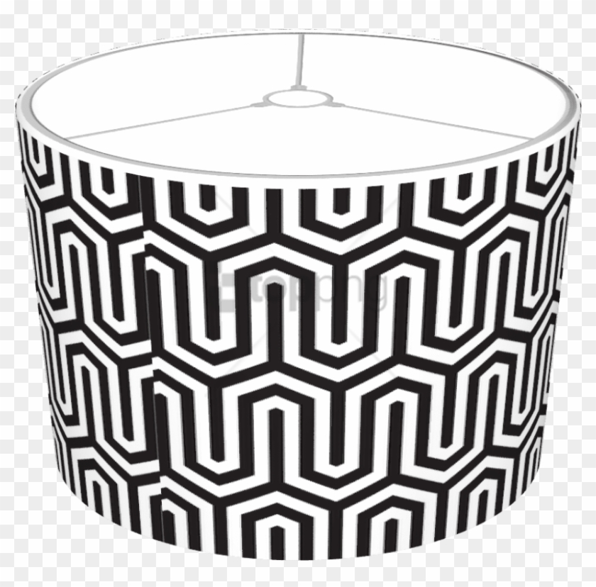Free Png Download Black White Pattern Lamp Shade Png - Carpet Clipart #1433098