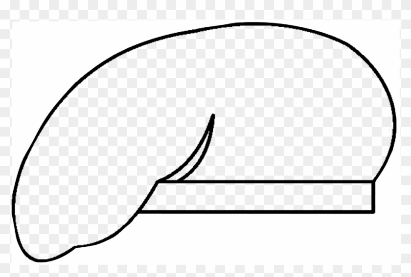 Beret White - Oval Clipart