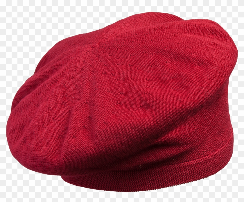 Red Knitted Beret - Knit Cap Clipart