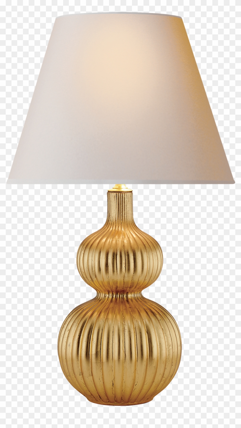 Lucille Table Lamp In Gilded With Natural Paper Shade Clipart #1433464