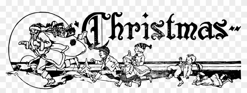 This Free Icons Png Design Of Kids Chase Santa Clipart #1433658