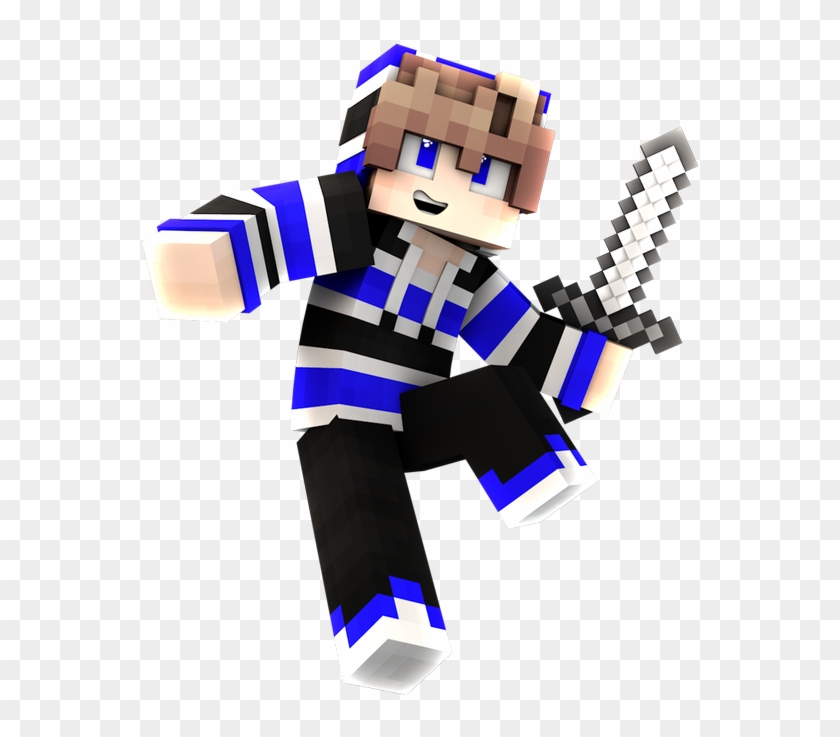 I Remade Some Renders Of My 2016 Minecraft Skins - Minecraft Render Blue Skin Clipart #1433690