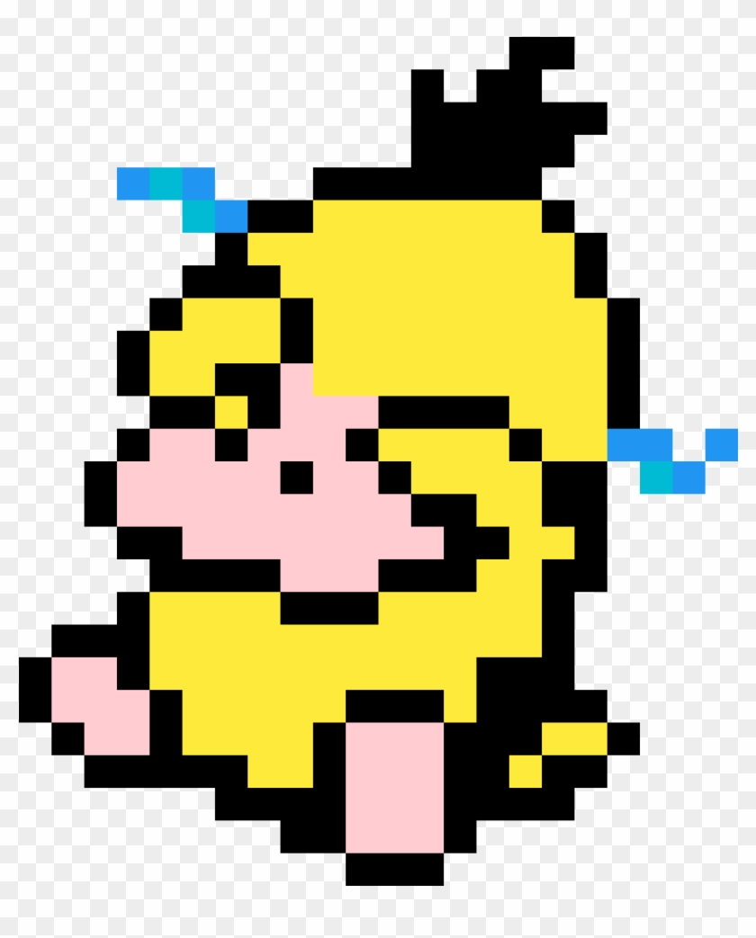Psyduck Cry - Pixel Art Assassination Classroom Clipart