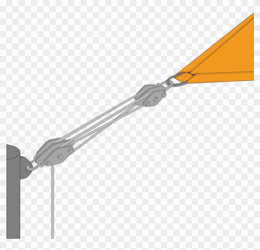 Temporary Shade Products Shade Sail Pulley Clipart (1434162) PikPng